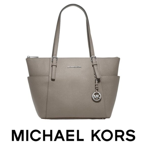 Micheal Kors Jet Set East West Tote Cinder Grey - Picture 1 of 13